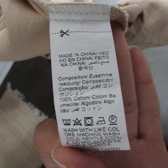 Maxi Linen Keyhole Tan Dress - Picture 5 of 7